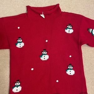 Brand new kids Snowman sweater.